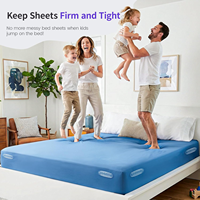 4 pièces de fixations de draps multifonctionnelles, bandes de verrouillage robustes, antidérapantes, à forte adhérence, universelles pour les coins de matelas de lit