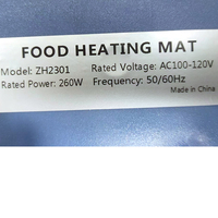 600 X380X20MM 260W 110-120V Silikon-Heiz matte 6 Temperature in stellungen Lebensmittel wärmer platte Party buffet Wärme schalen