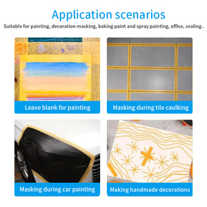 Ujang bán buôn màu in goldband họa sĩ Washi giấy băng dính Jumbo cuộn cho sơn Masking - Product Image 6