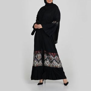 Moda pizzo moderno islamico T Shirt Bisht <span class=keywords><strong>arabo</strong></span> Jubah abiti musulmani morbidi e per le donne con inverno <span class=keywords><strong>Abaya</strong></span> - Product Image 3