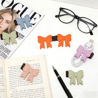 Marque-pages en cuir PU avec nœud mignon, attaches élastiques, couleurs assorties, pour l'école, porte-stylo magnétique, cadeaux pour les amateurs de livres