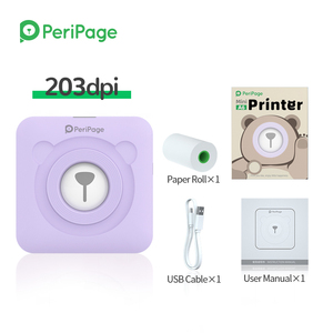 <span class=keywords><strong>Mini</strong></span> imprimante photo portative Imprimante photo thermique sans fil Péripage <span class=keywords><strong>A6</strong></span> 203dpi Imprimante thermique préférée des clients 58mm 2" - Product Image 6