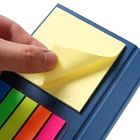Juego de Cuadernos Personalizados con Tapa Dura y Notas Adhesivas, Bloc de Notas con Bolsillo para Bolígrafo y Banda Elástica, Kit de Papelería para Regalos Promocionales Corporativos