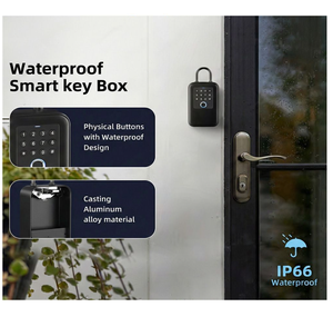 <span class=keywords><strong>Caja</strong></span> de Seguridad Inteligente para <span class=keywords><strong>Airbnb</strong></span>, Cerradura Electrónica 5 en 1 con Huella Dactilar, RFID, Contraseña y Aplicación para Alquileres Vacacionales - Product Image 6