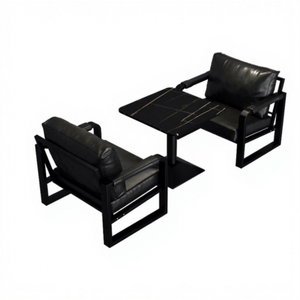 Set Tavolo e Sedie in Stile Industriale per Caffetteria, Ristorante, Area Reception, Bar Cocktail, Divanetti Commerciali - Product Image 4