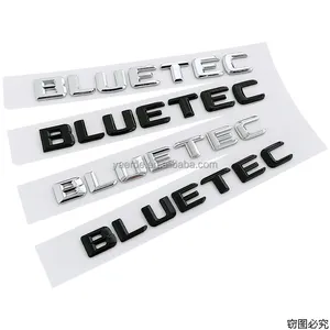 Cocok untuk Merced-ben Diesel Versi Bahasa Inggris Dimodifikasi Logo BLUETEC ML350 ML500 Mobil Bagasi Belakang Lencana