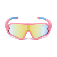 Lunettes de soleil sportives roses mignonnes pour filles 2026, pour enfants, avec verres polarisés de haute qualité, idéales pour les activités de plein air, le cyclisme et les balades.