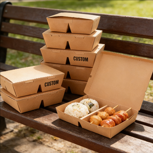 Caja de Sushi Plegable Personalizada para Llevar, Contenedor Desechable para Alimentos con Divisores, Ecológico, OEM, ODM - Product Image 3