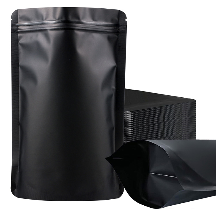 100 Sacs Hermétiques En Aluminium Noir Avec Zip - 9x12 Cm, Réutilisables, Parfaits Pour Nourriture, Bijoux, Petits Objets