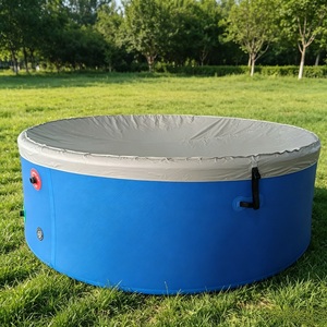 อ่างแช่น้ำเย็นแบบพกพา Deep Blue Drop Stitch Inflatable Cold Plunge Tub สำหรับการฟื้นฟูร่างกายกลางแจ้ง - Product Image 5
