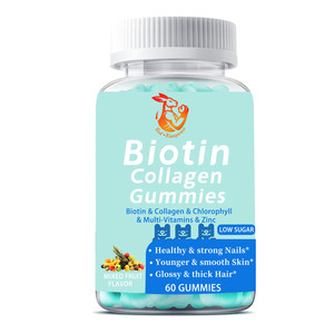 Gummies de biotine et collagène à marque privée OEM avec supplément de collagène et de zinc pour une peau jeune et des cheveux épais - Product Image 1