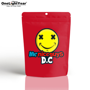 Custom mylar smell-resistant sticker bags 3.5g 7g 1oz stand up zipper lock food bags