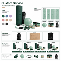 Kit d'accessoires de yoga et fitness en gros pour la maison : tapis de yoga, bande de résistance, ballon de yoga, poids de cheville pour marques