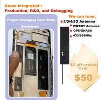 Antenne FPC Wi-Fi/BT 2.4G/5G, antenne double bande 3.5dbi, antenne intégrée PCB, câble d'extension pour un signal sans fil 5.8G amélioré