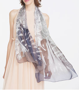 Tela de Gasa Chifón de Seda de Morera 100% Pura de 6mm, Transparente, Estampado Digital, Suave y Lisa, Transpirable para Vestidos y Pañuelos de Mujer - Product Image 2