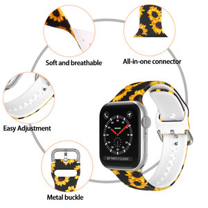 <span class=keywords><strong>Bracelet</strong></span> imprimé 44mm 40mm 41mm 45mm 38mm 42mm <span class=keywords><strong>Bracelet</strong></span> en silicone pour <span class=keywords><strong>Apple</strong></span> <span class=keywords><strong>Watch</strong></span> IWatch Series 11 10 9 8 - Product Image 5
