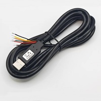 Cable Ftdi Original de 1,8 m, Chip Ft232rl Negro, Convertidor de Cable Serie Uart a Usb, Compatible con Win11