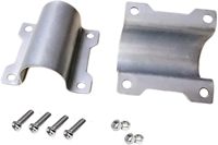 Colliers de serrage en acier inoxydable pour tuyaux de serre avec boulons et écrous, personnalisables pour les fermes et les clôtures à rails de guidage