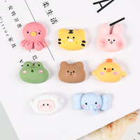 Autocollants optionnels Nouveaux animaux mignons en résine Mouton DIY Accessoires de téléphone Boîtes de rangement Bouteilles Plastique Acrylique pour la création de bijoux en vrac