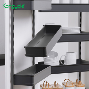 Kangyale-Organisateur de garde-manger en aluminium, multi-usages, coulissant, unité haute, extractible, panier pivotant - Product Image 6