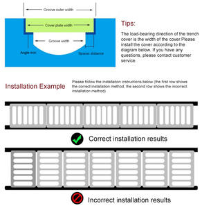 Grilles de drainage en fonte ductile robuste Jin Zhisheng, norme EN124, haute capacité de charge D400 400x500, industriel et commercial - Product Image 4