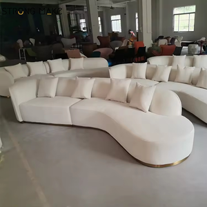Trắng hiện đại đi VĂNG PHÒNG KHÁCH 3 chỗ ngồi thư giãn ghế <span class=keywords><strong>sofa</strong></span> đồ nội thất modernos boucle phòng khách sang trọng Modular cong <span class=keywords><strong>sofa</strong></span> cho nhà - Product Image 5