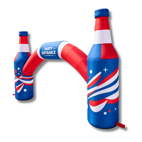 Arche gonflable en forme de bouteille de bière, idéale pour les festivals de musique, les concerts, les fêtes et la décoration d'entrée – Grande vente !