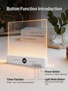 Lámpara <span class=keywords><strong>de</strong></span> Lectura LED Transparente <span class=keywords><strong>de</strong></span> Panel Plano <span class=keywords><strong>para</strong></span> <span class=keywords><strong>Leer</strong></span> por la <span class=keywords><strong>Noche</strong></span> en la Cama - Product Image 4