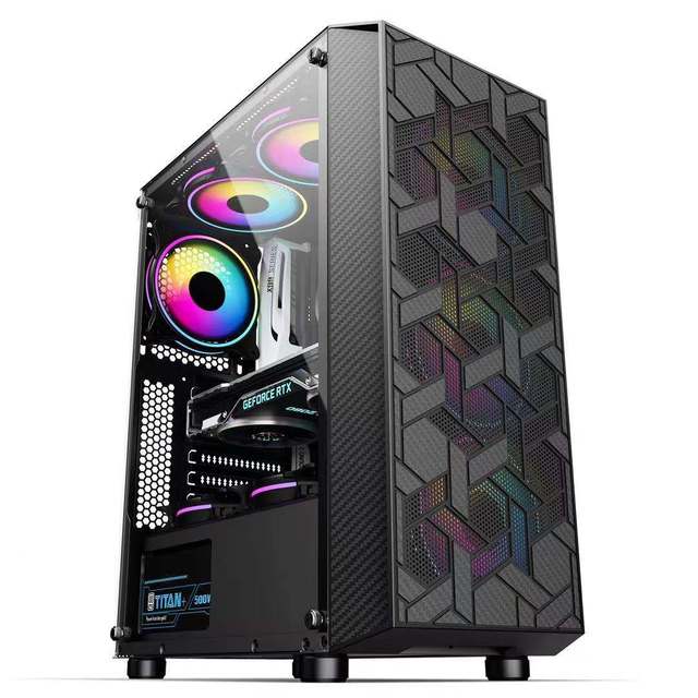 AntarcChill High Quality Mid Tower Desktop Table Case PC Gaming Case PC Computer Case Game Casin Casing PC