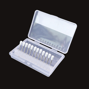 Kit de polissage dentaire abrasif blanc, boîte de 12 pièces pour couronne en porcelaine, accessoire pour pièce à main haute vitesse en résine - Product Image 4