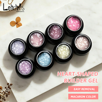 Ensemble de vernis à ongles en gel Lehchis, 8 couleurs, en forme de cœur, sans HEMA ni TPO, kit d'extension d'ongles en gel UV LED, OEM ODM