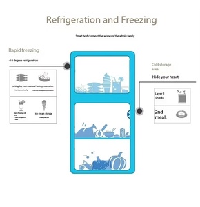 Refrigerador Congelador de 68L para Habitación, Doble Puerta, Silencioso, Mini Refrigerador Doméstico - Product Image 4