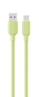 Cable de Datos USB 2.0 Tipo-C de 1M con Conductores de Cobre Puro y Revestimiento de Silicona para Teléfonos Móviles - Carga Rápida de 3A