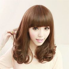 Queue de cheval en laine pleine vague pour femmes Pinces de tir en laine à la mode - Product Image 1