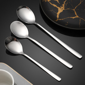 ช้อนสแตนเลส 316 สไตล์เกาหลี ด้ามยาวพิเศษ ช้อนคนอาหาร ช้อนกาแฟ ช้อนขนมหวาน - Product Image 4