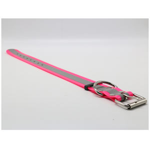 Kalung pelatihan <span class=keywords><strong>Pitbull</strong></span> anjing besar kustom reflektif berlapis TPU nilon fitur Breakaway kuat bahan plastik Solid tahan lama - Product Image 6