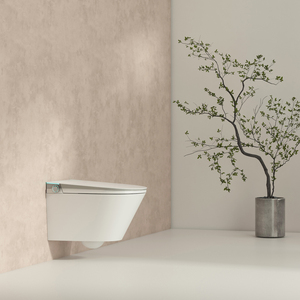 WC suspendu intelligent en céramique monobloc à cadre dissimulé avec fonction intégrée TA-TE53DF - Product Image 6