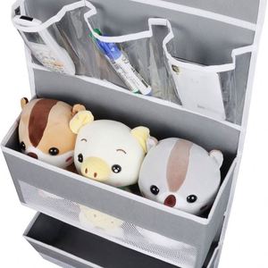 Sac de rangement suspendu gris non tissé à 6 niveaux, enduit de PVC, à suspendre sur la fenêtre ou la porte, pour la cuisine, la chambre et la salle de classe - Product Image 2