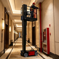 Plateforme élévatrice mobile mini de haute qualité 6m 8m 10m, élévateur hydraulique à mât en alliage, plateforme élévatrice électrique