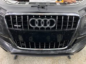 Kit carrosserie pare-chocs avant Audi Q7 <span class=keywords><strong>RSQ7</strong></span> 2010-2015, haute qualité, fixation par boulons, plastique ABS chromé, ajustement universel, garantie de 6 mois, occasion - Product Image 3