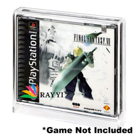 Boîte de présentation pour jeux vidéo rétro en plastique acrylique anti-UV, modèle PlayStation PS1, Pokémon, double CD