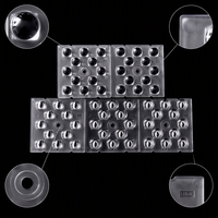 Matrice de lentilles optiques LED personnalisées 50x50x5,57 mm avec divers angles de faisceau OEM ODM pour éclairage public et projecteurs
