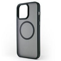 Étui de téléphone transparent givré anti-chute de luxe pour iPhone 16 15 14 13, étui magnétique pour téléphone portable