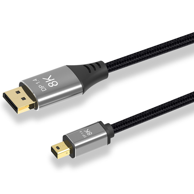Custom Nylon Braided Mini for for Cable 1.4 Version for Computer PVC Jacket Foil Supports 8K 4K@144Hz HD