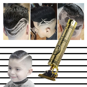 De Metal profesional Barbero usar Clippers recargable eléctrica de cortar el pelo de los hombres - Product Image 1