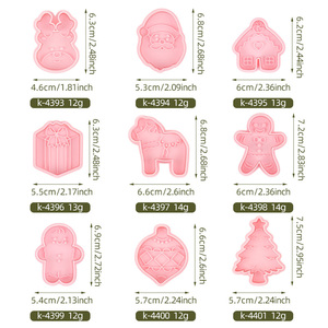 <span class=keywords><strong>Emporte</strong></span>-pièces en plastique de <span class=keywords><strong>Noël</strong></span>, moule <span class=keywords><strong>à</strong></span> biscuits, cheval, dessin animé 3D, argile DIY, patte de chien imprimée, écologique, fête - Product Image 6