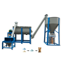 Ligne de production de mélangeur de mortier à grain mélangé de particules de plastique de poudre de pigment équipement de mélangeur de poudre sèche
