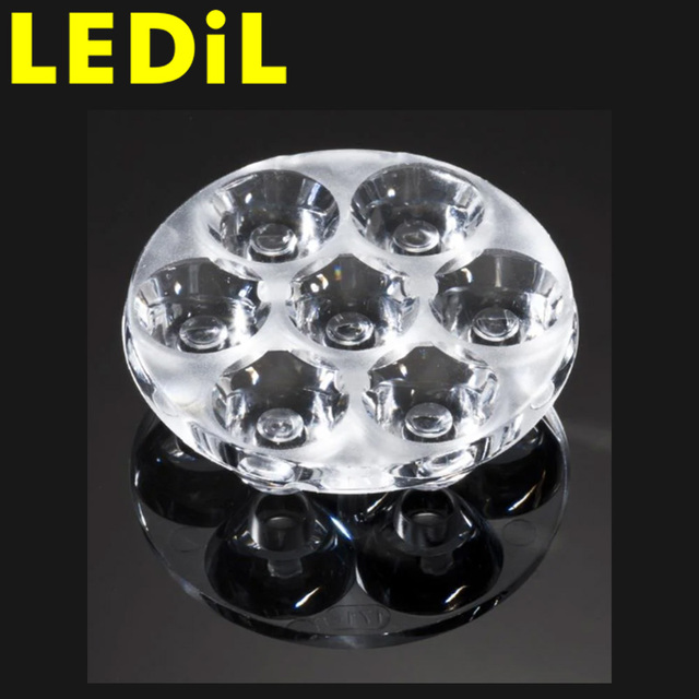Hot Sale LEDils C11716_ANNA-40-7-S PMMA Flat Top Lens Integrated Mount Clear 11 ~ 19 Spot Adhesive High Transmittance for LED