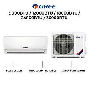 Climatiseurs split double unité AC 9000-24000 BTU, faible bruit, 50/60Hz 110/220V, refroidissement par compresseur pour bureau et domicile, climatiseur chinois - Product Image 1