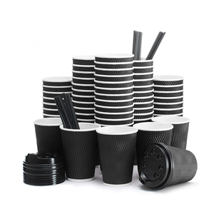 8oz 12oz lấy đi sóng cà phê gợn tường Cốc giấy - Product Image 3